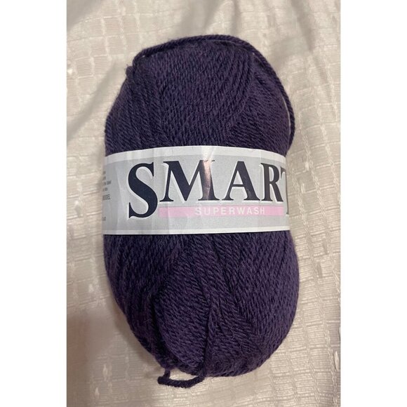 1 Skein Sandnes Garn Smart Superwash Wool Yarn DK Wt 5252 3228 Purple 1.76 oz - Picture 1 of 6